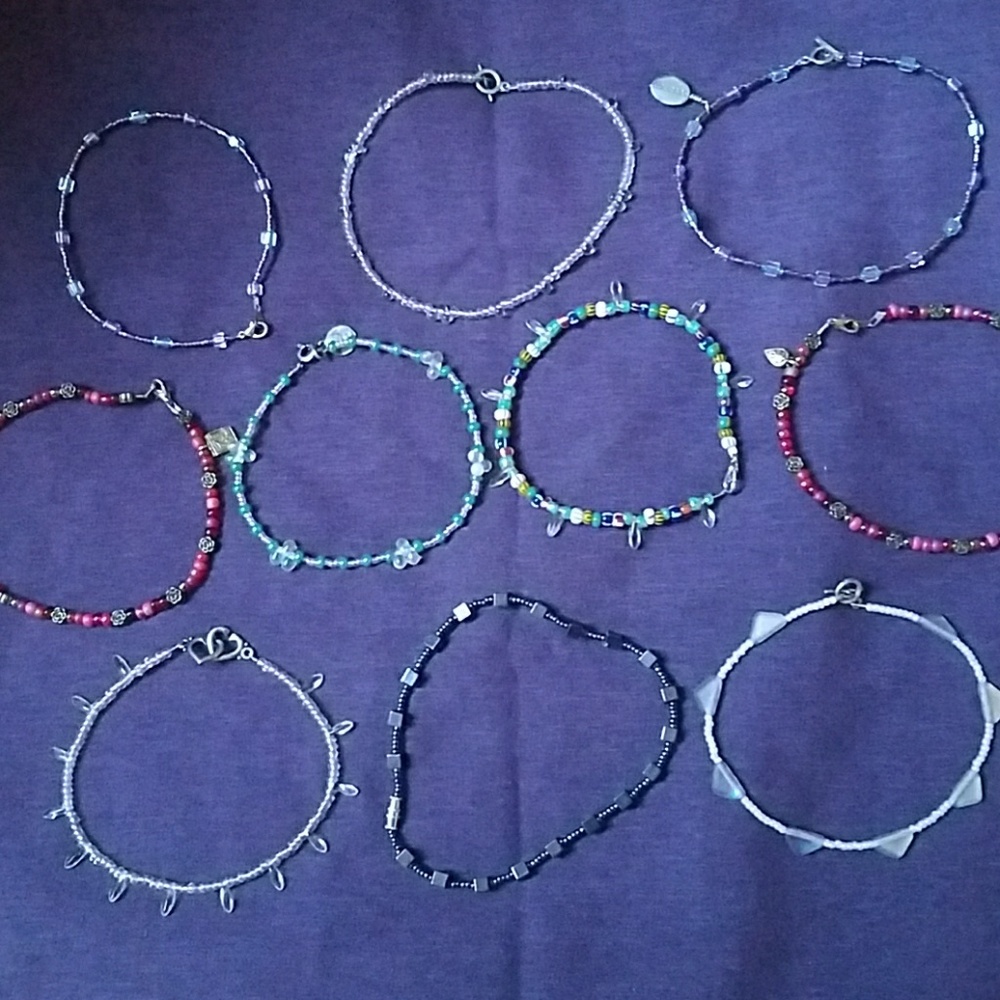Beaded anklets